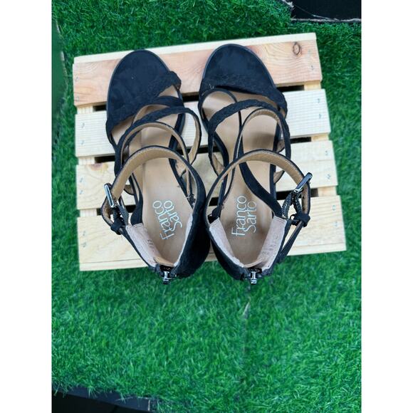 Franco Sarto- Open Toe Heels- Black- Size 9W - Picture 7 of 10